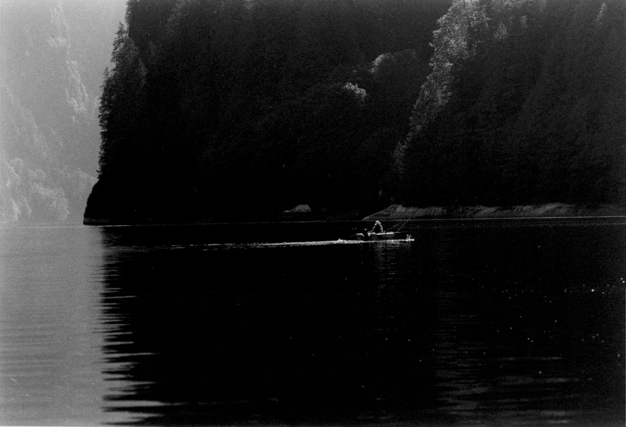 Fred fishing, Princess Louisa Inlet